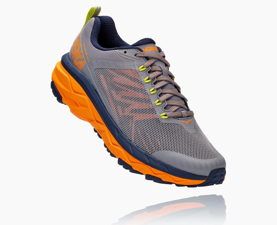 Hoka Mens Trail Shoes NZ - Hoka One One Challenger Atr 5 Grey (UTZ193850)